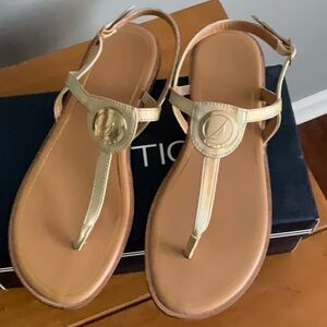 Nautica gold sandals